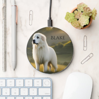 Great Pyrenees Sheep Dog Mountains Wireless Charger
