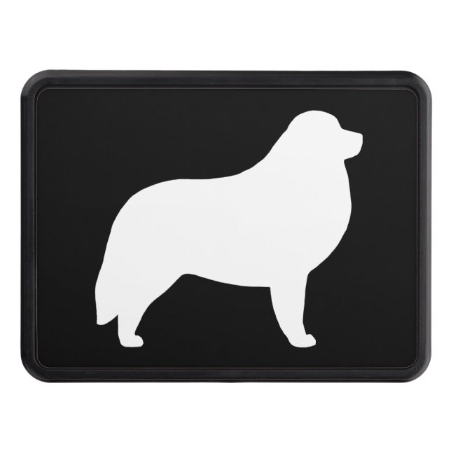 Great Pyrenees Silhouette Tow Hitch Cover (Front)