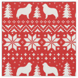 Great Pyrenees Silhouettes Christmas Holiday Fabric