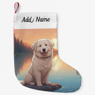 Great Pyrenees Small Christmas Stocking