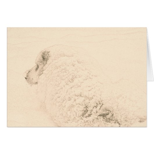 Great Pyrenees, Snow Dog series #1 Cards (Front Horizontal)