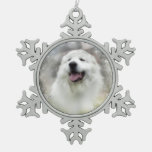 Great Pyrenees Snowflake Ornament - Winter Design at Zazzle