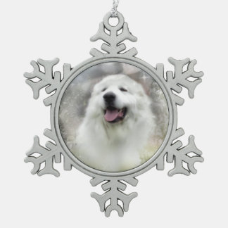 Great Pyrenees Snowflake Ornament - Winter Design