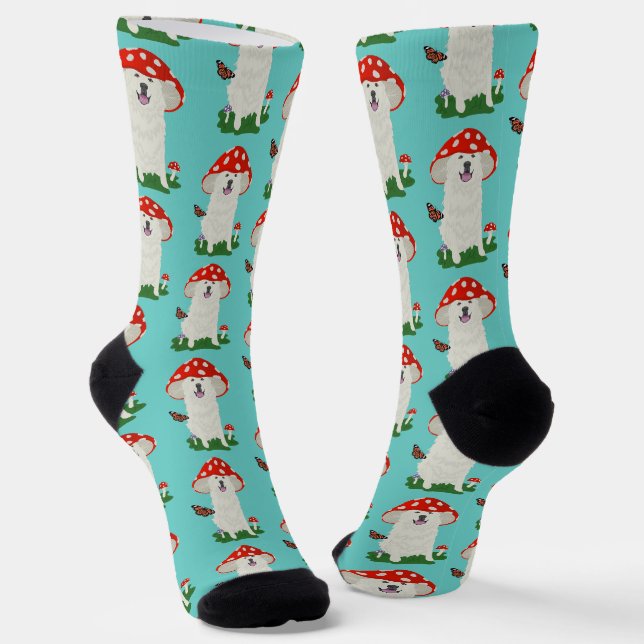 Great Pyrenees Socks (Angled)