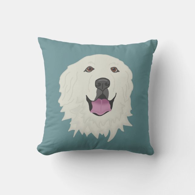 Great Pyrenees  Throw Pillow (Front)