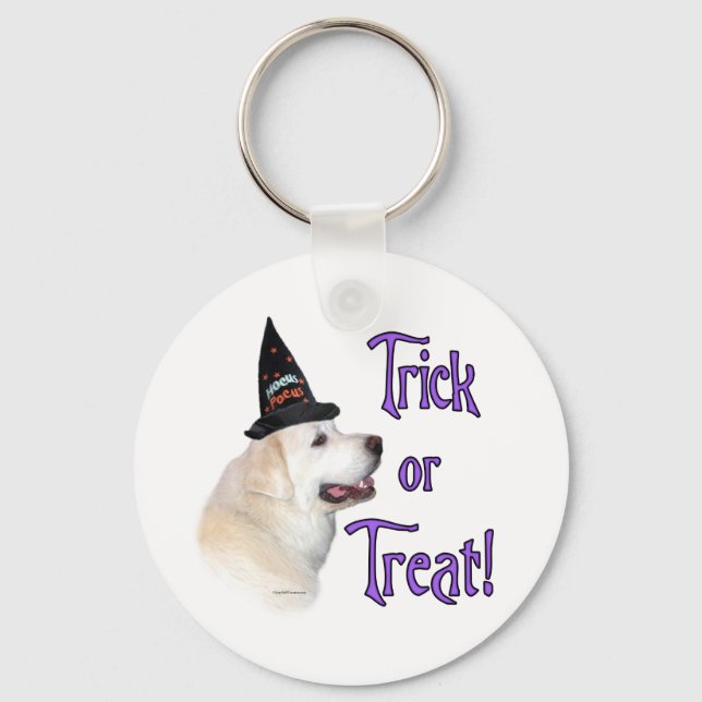 Great Pyrenees Trick Keychain (Front)