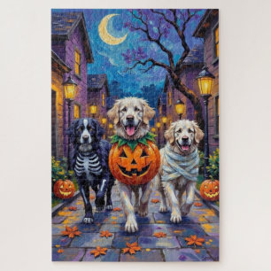 Great Pyrenees Trick-or-Treating Halloween Costume Jigsaw Puzzle