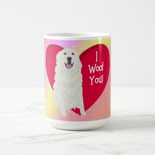 Great Pyrenees Valentines Day  Coffee Mug