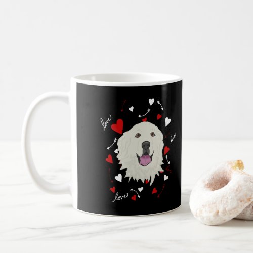 Great Pyrenees Valentines Day   Coffee Mug