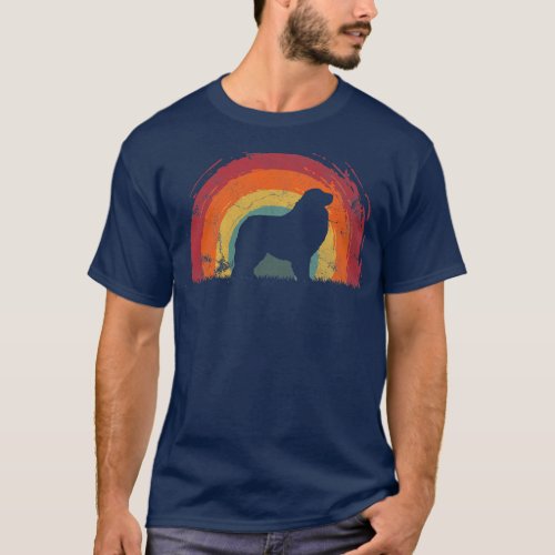 Great Pyrenees Vintage Rainbow Dog Men Women  T_Shirt
