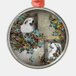 great pyreness dog metal ornament