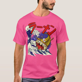 Great Ramen Of Kanagawa Japanese Food Kaiju Kawaii T-Shirt