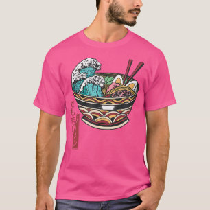 Great Ramen Wave Japanese Kanji But First Ramen T-Shirt