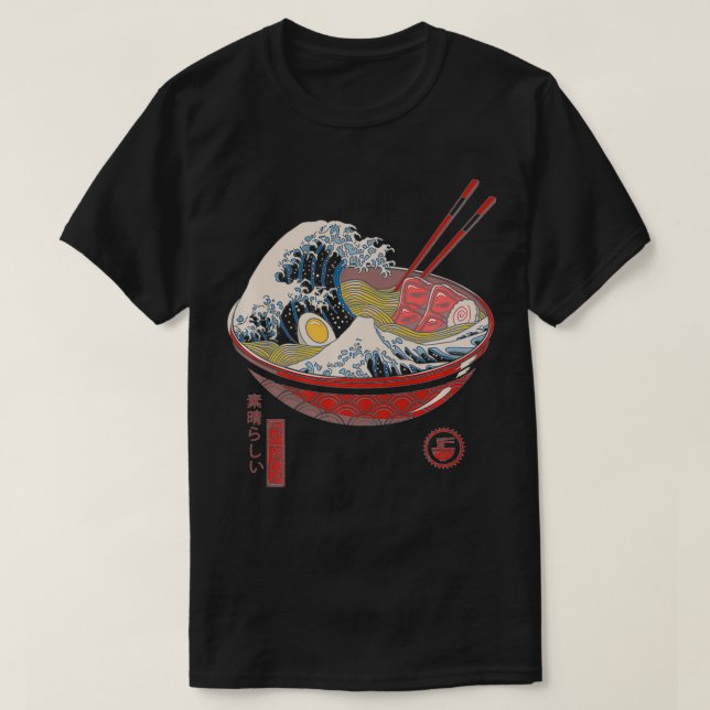 Great Ramen Wave Premium  T-Shirt (Design Front)
