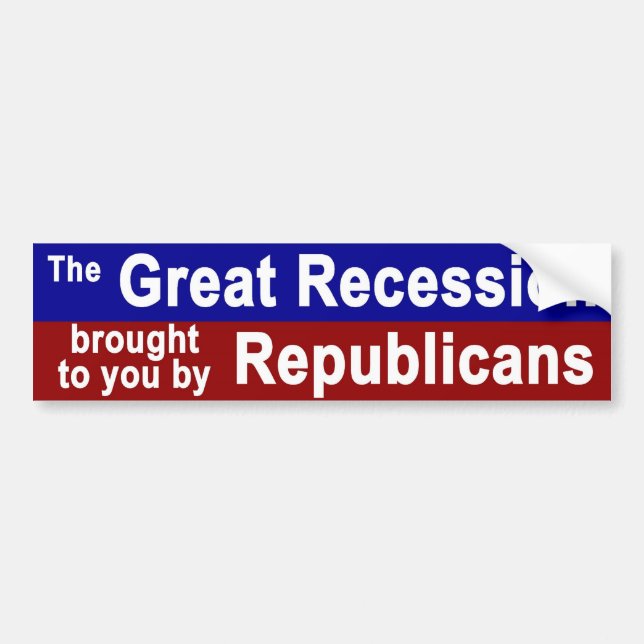 Great Recession 1 Bumper Sticker (Front)