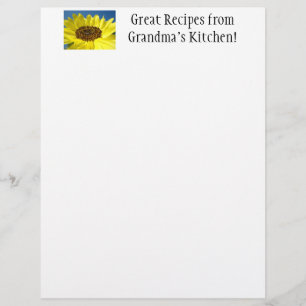 Great Recipes from Grandma's Kitchen! Letterhead