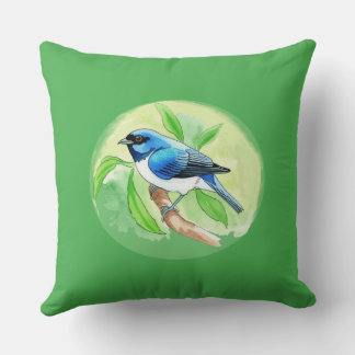 Great red bird (Sturnella defilipp) Throw Pillow