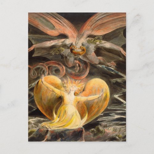 Great Red Dragon and the Woman Clothed with Sun Postcard