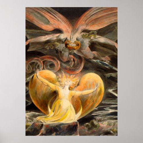 Great Red Dragon and the Woman Clothed with Sun Poster