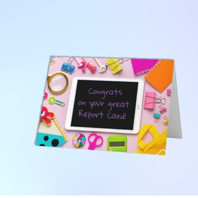 Great Report Card! Student's Congratulations Card (Creator Uploaded)