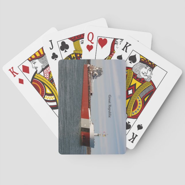 Great Republic playing cards (Back)