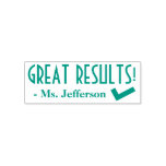 [ Thumbnail: "Great Results!" + Custom Tutor Name Self-Inking Stamp ]