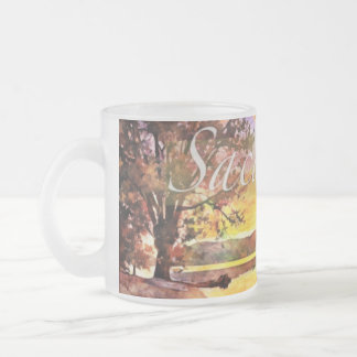Great Sacandaga Lake in the Adirondack Mountains Frosted Glass Coffee Mug