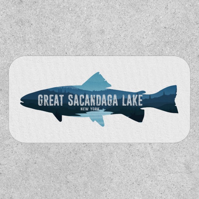 Great Sacandaga Lake New York Fish Patch (Front)