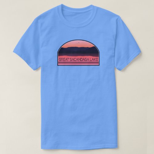 Great Sacandaga Lake New York Red Sunrise T_Shirt