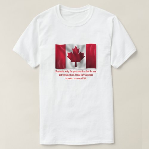 Great Sacrifices Remembrance Day T_Shirts