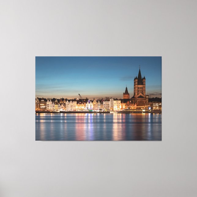 Great Saint Martin Church Cologne Canvas Print (Front)