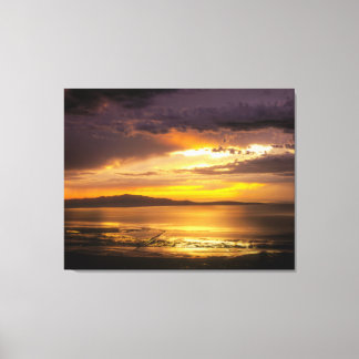 Great Salt Lake Sunset Canvas Print