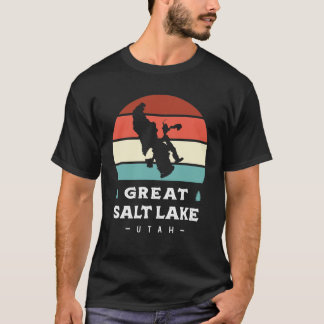 Great Salt Lake Utah National Park Camping Retro T-Shirt