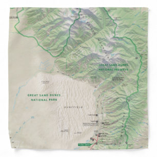 Great Sand Dunes (Colorado) map bandana