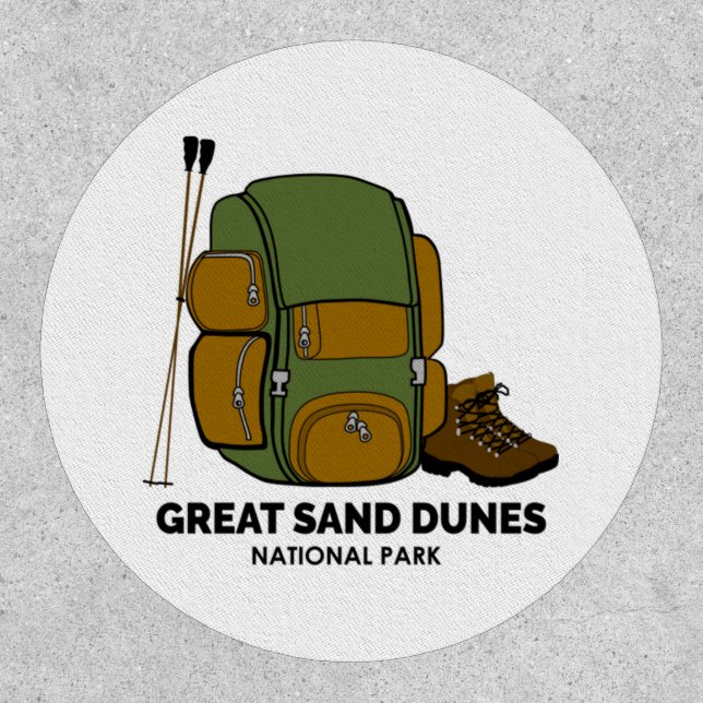 Great Sand Dunes National Park Backpack Patch (Front)
