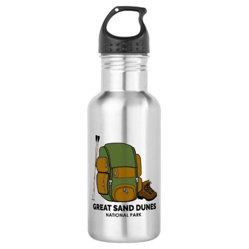 Great Sand Dunes National Park Backpack Stainless Steel Water Bottle