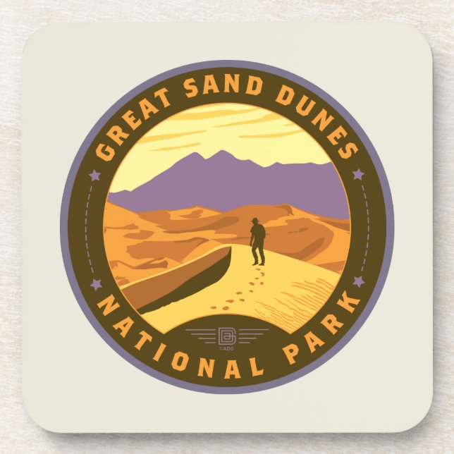 Great Sand Dunes National Park Beverage Coaster (Front)