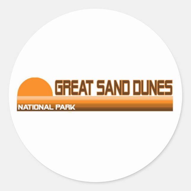 Great Sand Dunes National Park Classic Round Sticker (Front)