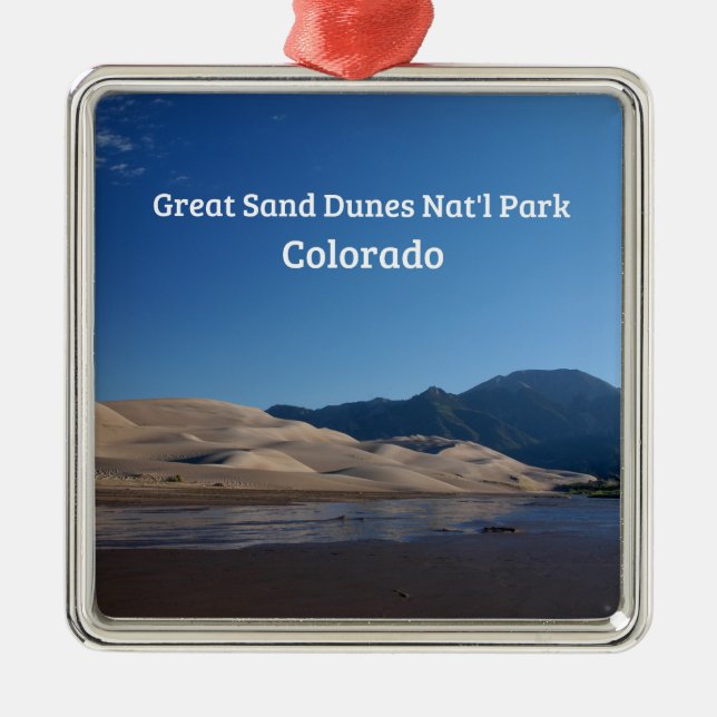 Great Sand Dunes National Park, CO Metal Ornament (Front)