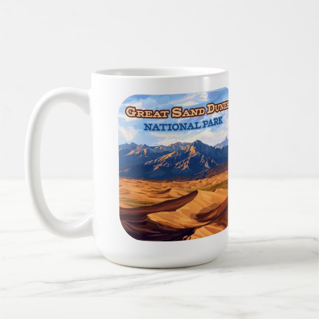 Great Sand Dunes National Park Colorado Coffee Mug (Left)