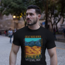 Great Sand Dunes National Park Colorado Distressed T-Shirt