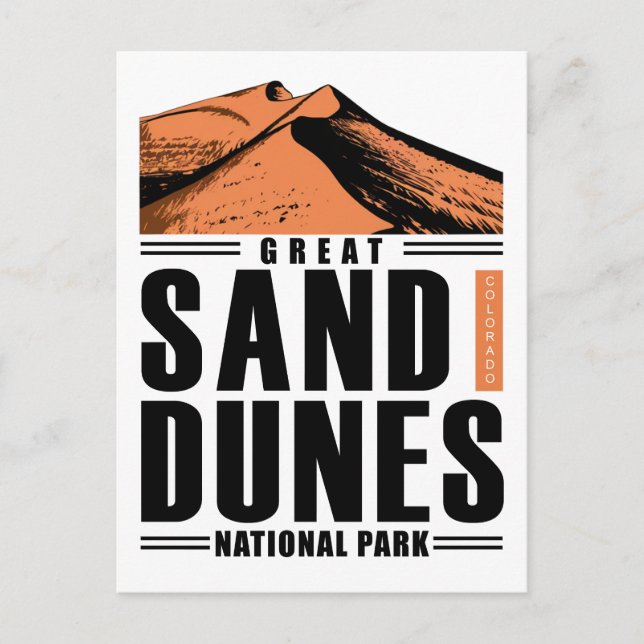 Great Sand Dunes National Park Colorado Invitation Postcard (Front)