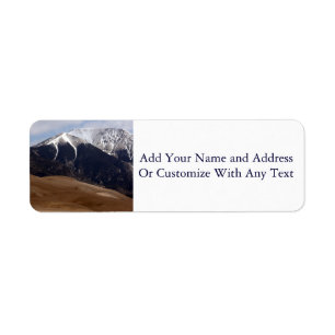 Great Sand Dunes National Park Colorado Label