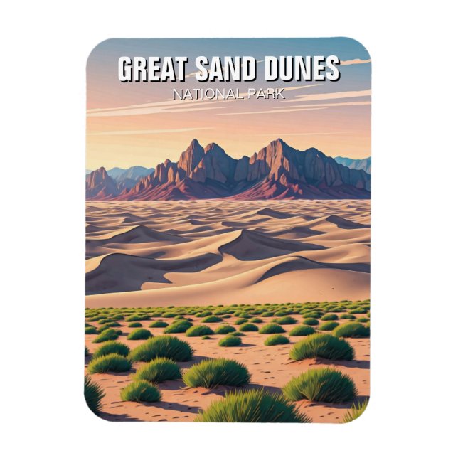 Great Sand Dunes National Park Colorado Magnet (Vertical)