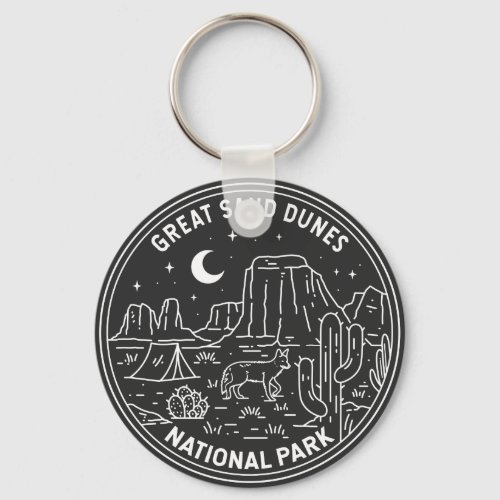  Great Sand Dunes National Park Colorado Monoline Keychain