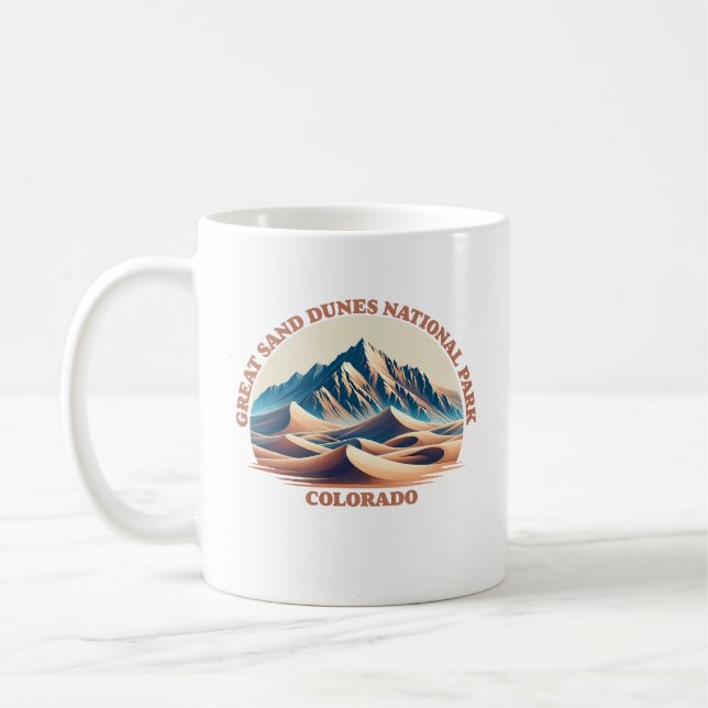 Great Sand Dunes National Park, Colorado, USA Coffee Mug (Left)