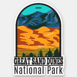 Great Sand Dunes National Park Colorado Vintage Sticker