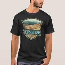 Great Sand Dunes National Park Illustration Retro