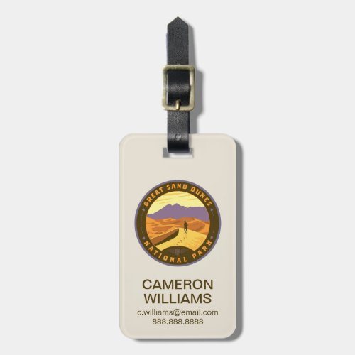 Great Sand Dunes National Park Luggage Tag