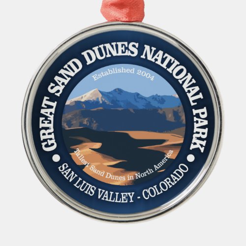 Great Sand Dunes National Park Metal Ornament